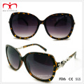 2015 Fashionable Ladies Plastic Sunglasses with Metal Decoration (WSP412415)